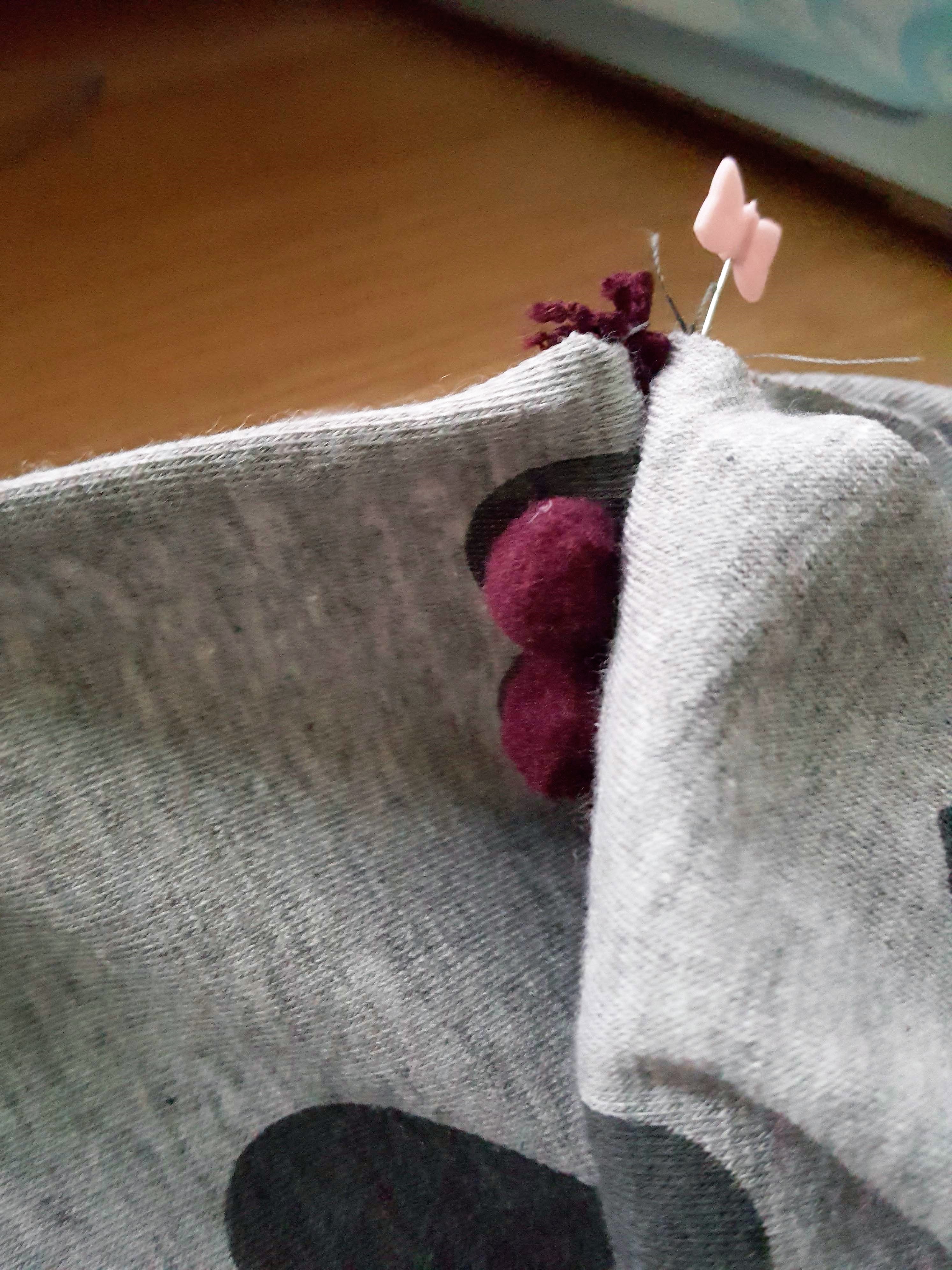 Infinity Scarf with a Pom Pom Twist Tutorial - The Yorkshire Sewist